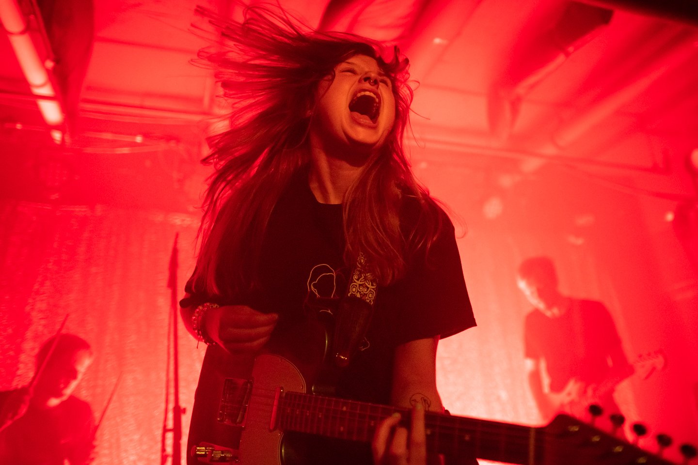  Norwegian musician girl in red performs at U Street Music Hall in Washington, D.C., on September 9, 2019. (Photo by Graeme Sloan) 