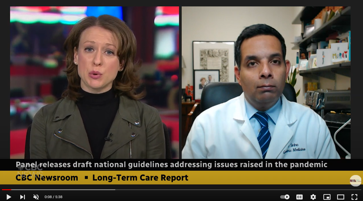CBC News Network - Long-term care report: Panel releases draft national guidelines addressing issues raised in the pandemic