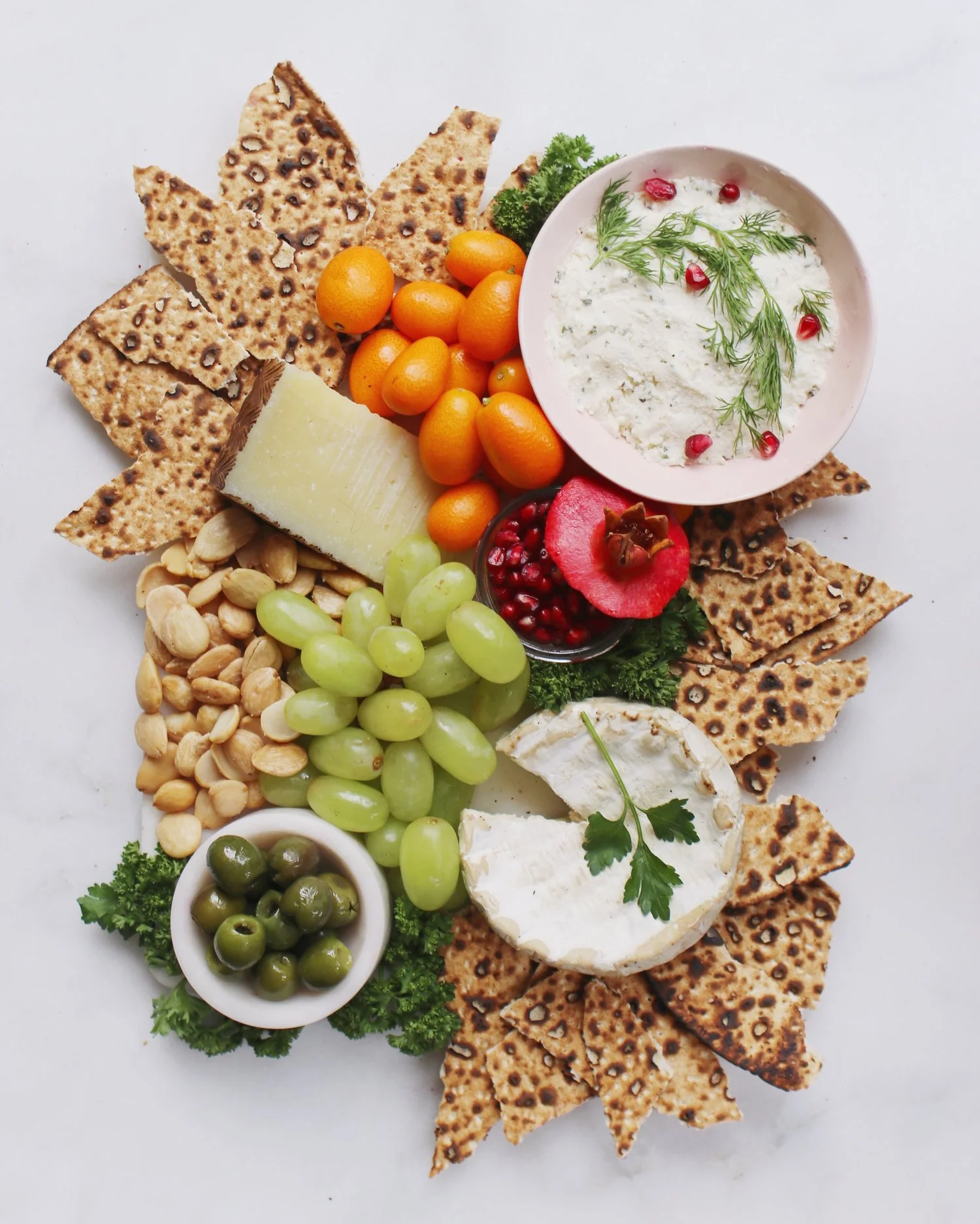 Simple Passover Cheese Board
