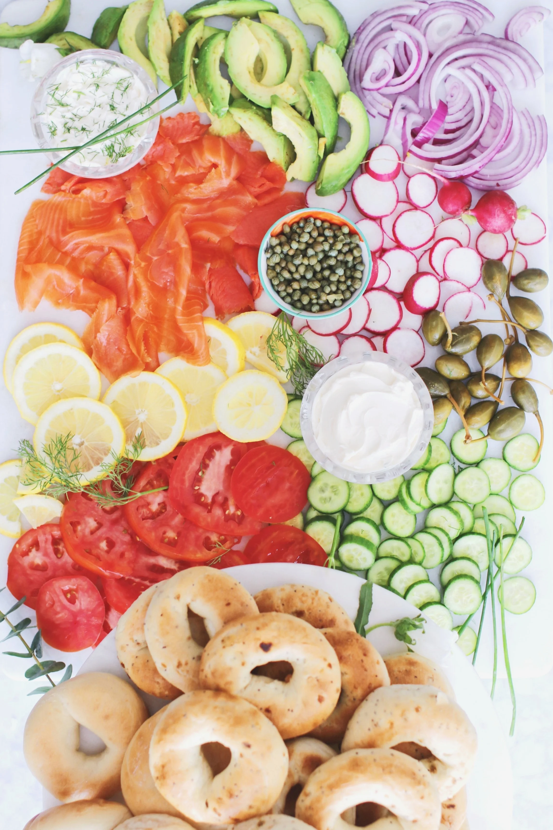 Yom Kippur Break-Fast Bagel Board