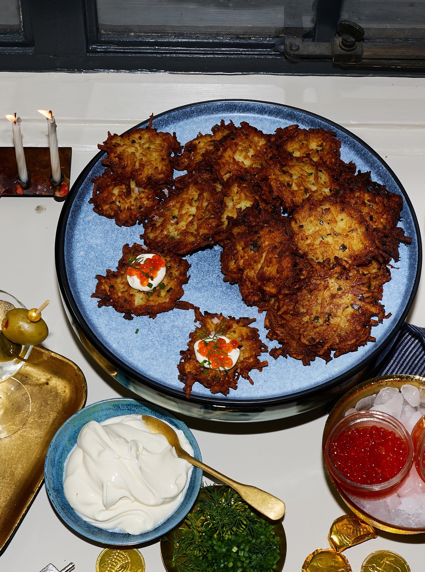 Caviar-Topped Party Latkes