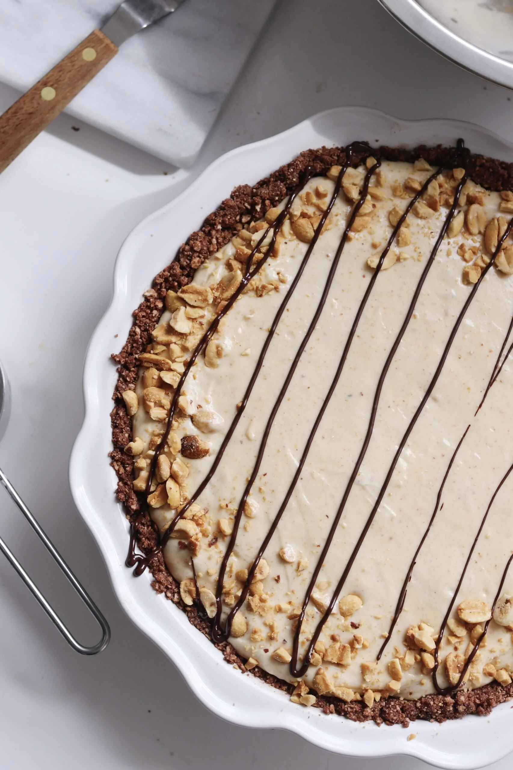 Peanut Butter Matzah Crunch Pie
