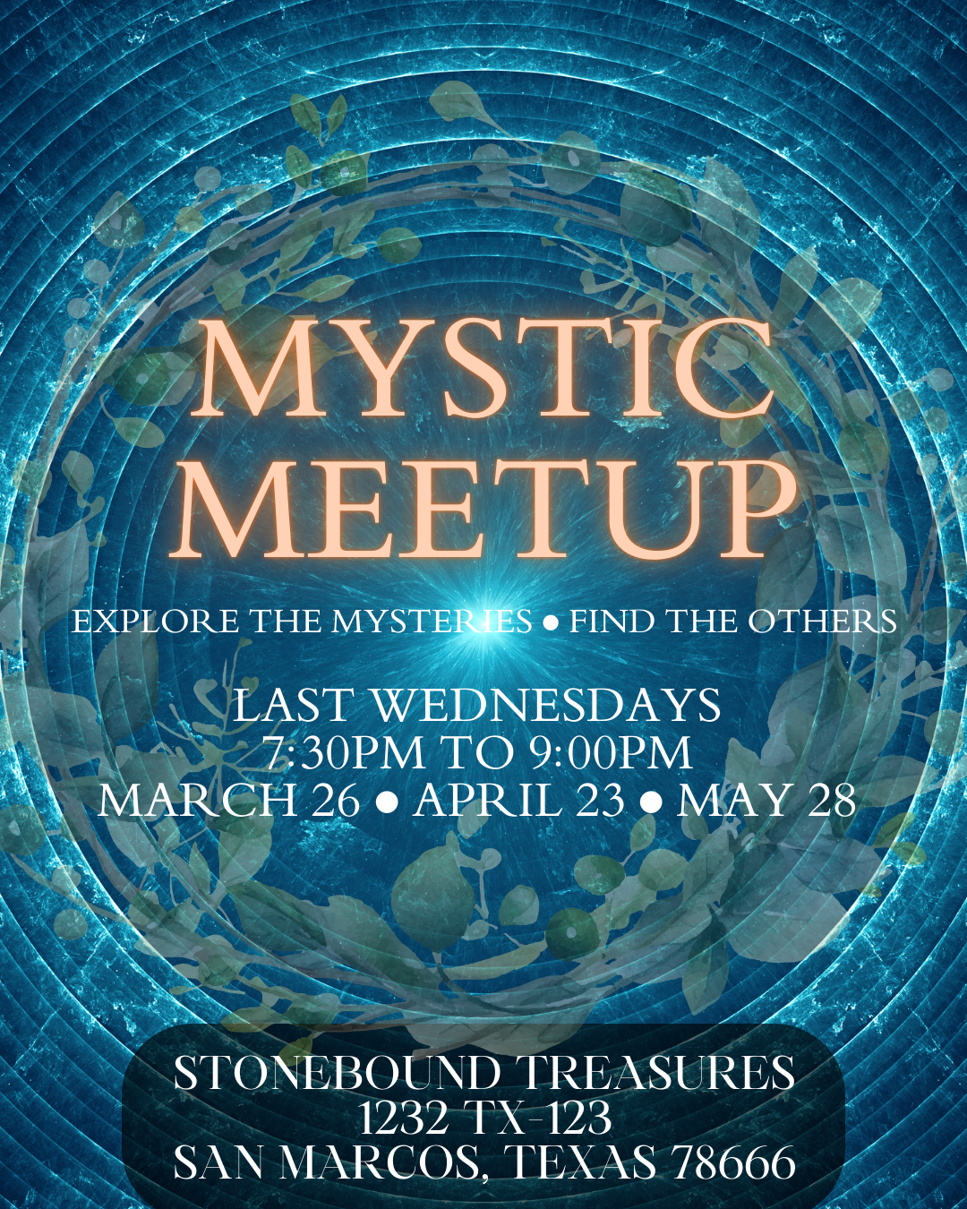 Stonebound Treasures Mystic Meetup