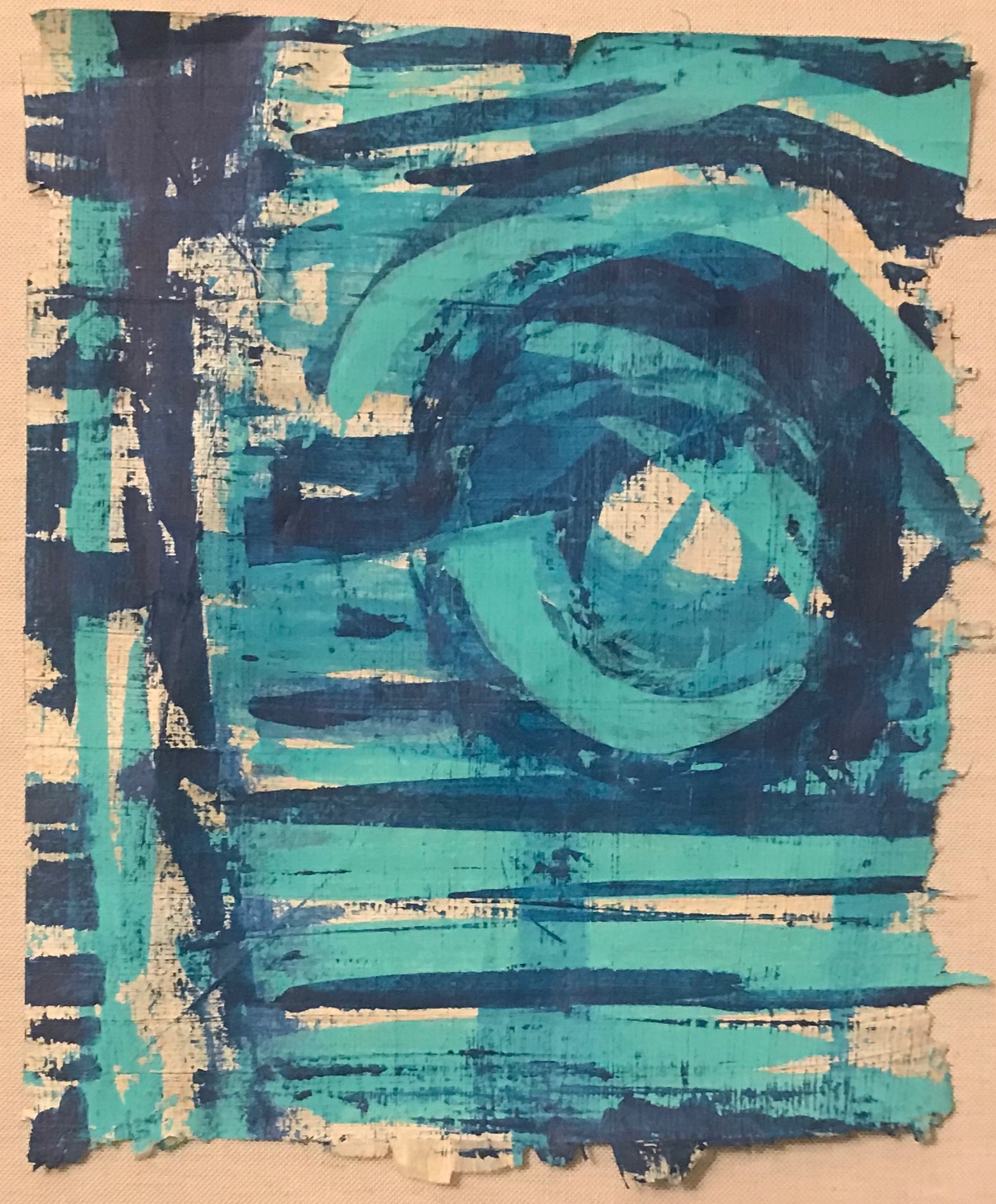acrylic on papyrus size: 2018 price: