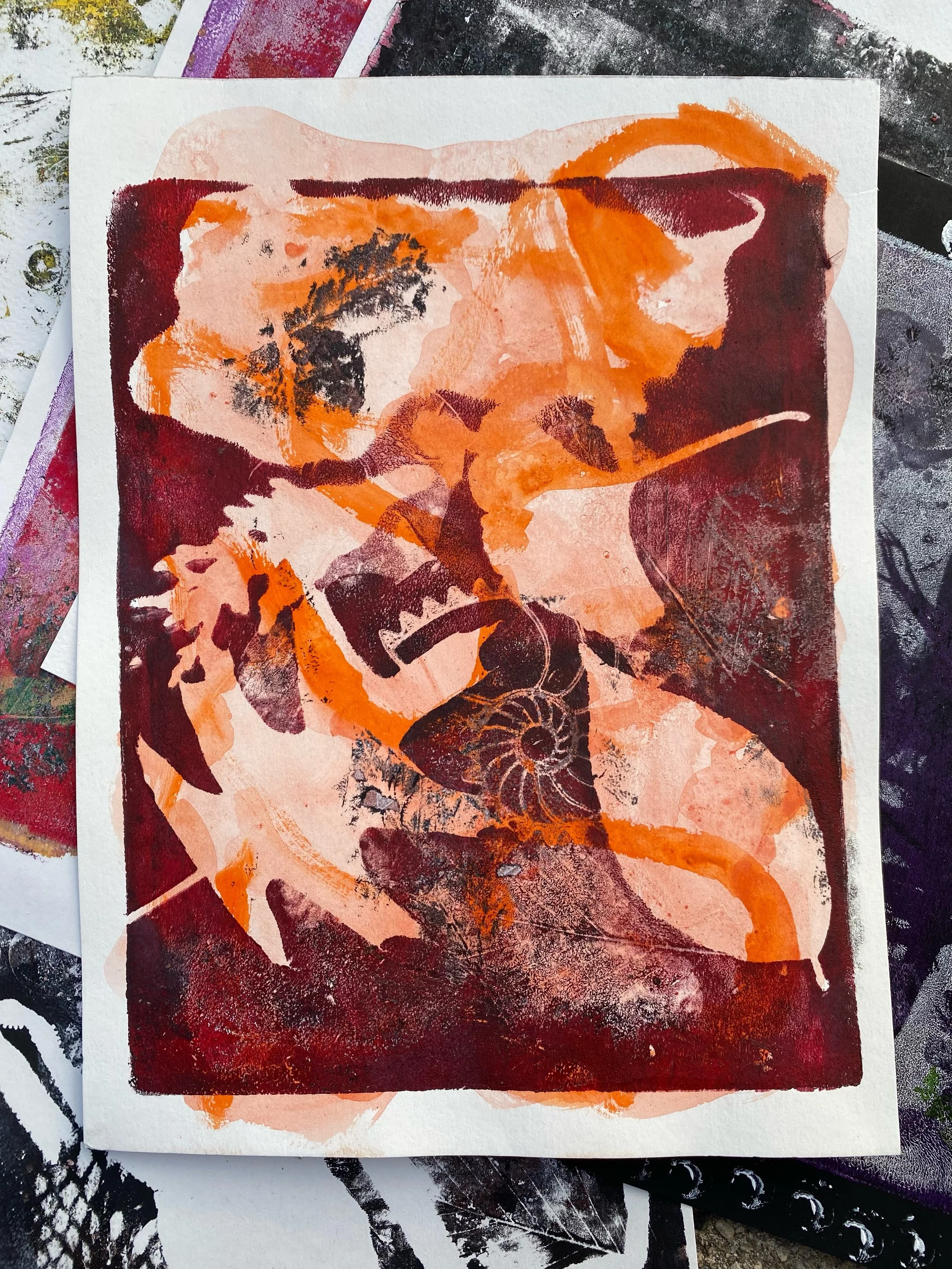 Library Workshop: Nature Monotypes with Permabuds 