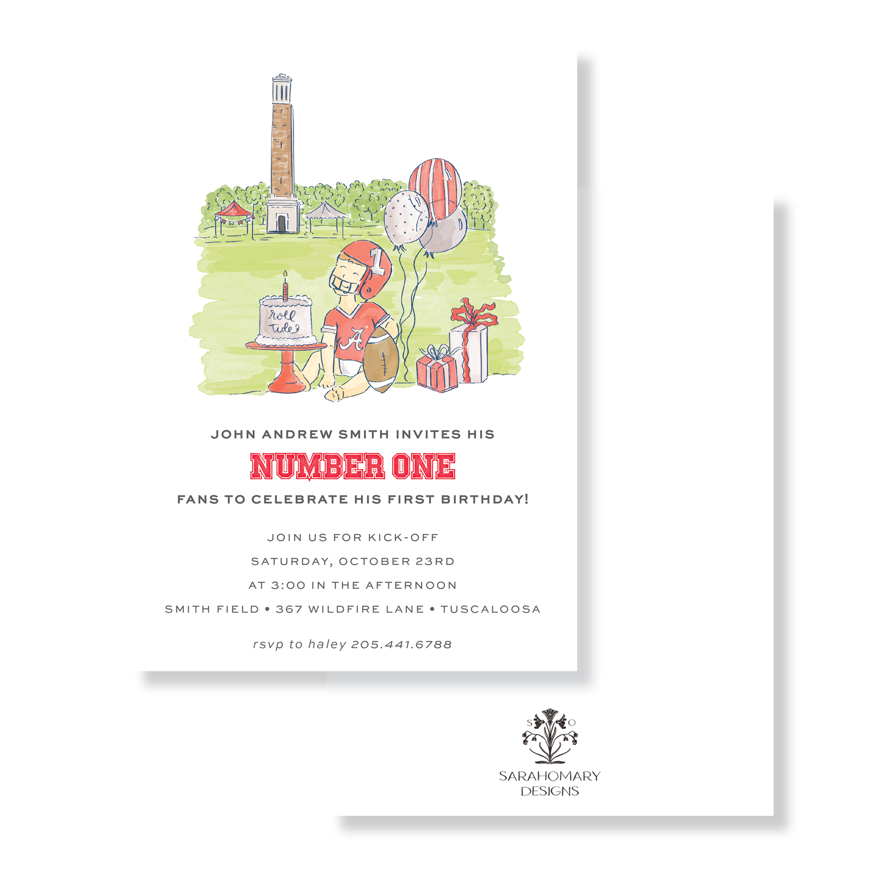 University of Alabama - Football First Birthday