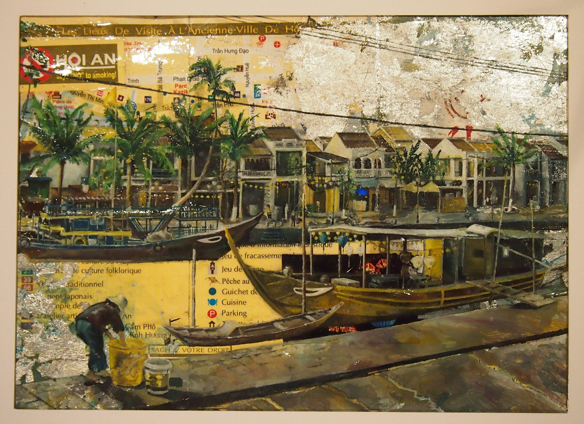 Tourist_HoiAn2_8x12_2014_Oil_on_Tourist_Map.jpg