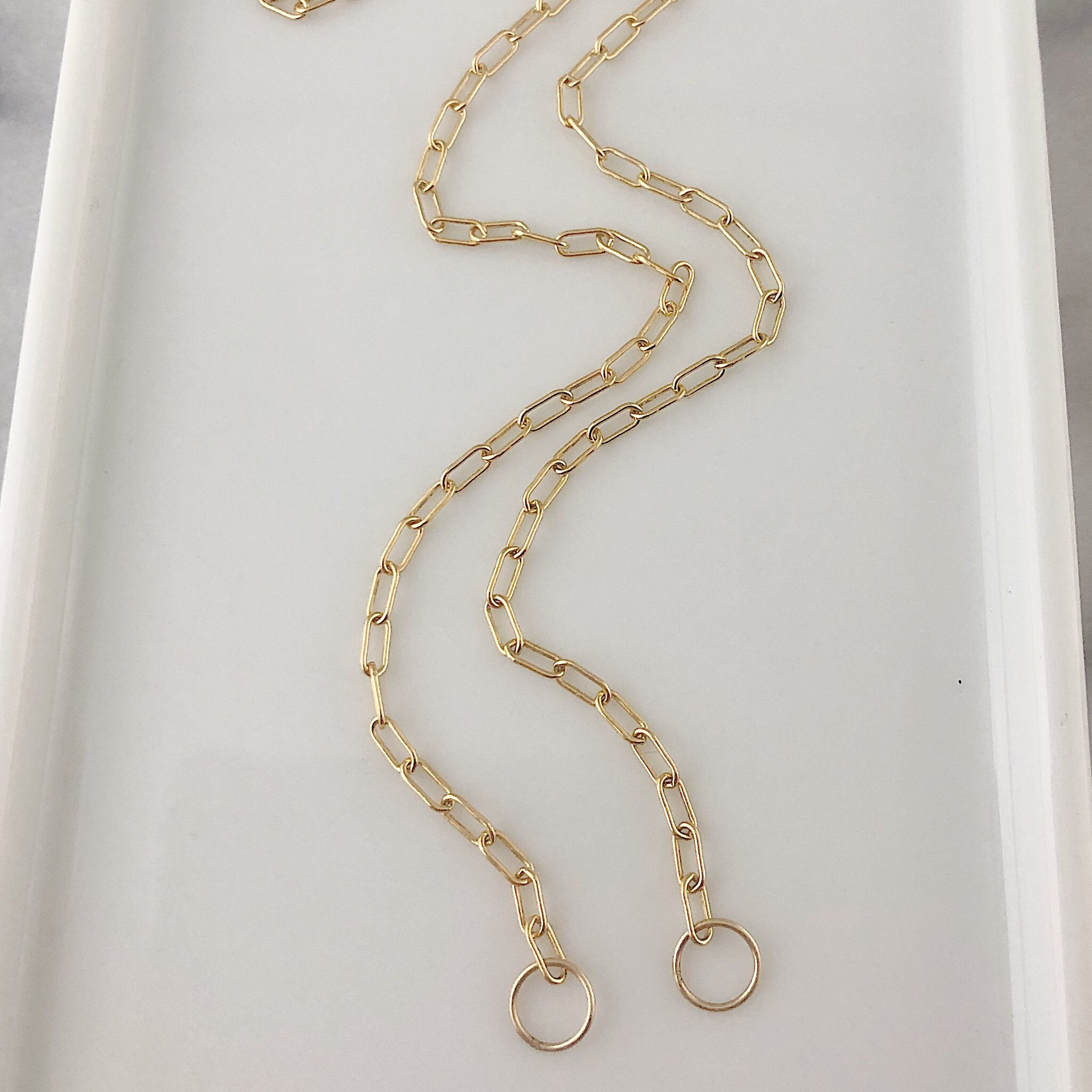 Graduating Gold Paperclip Chain – ILA
