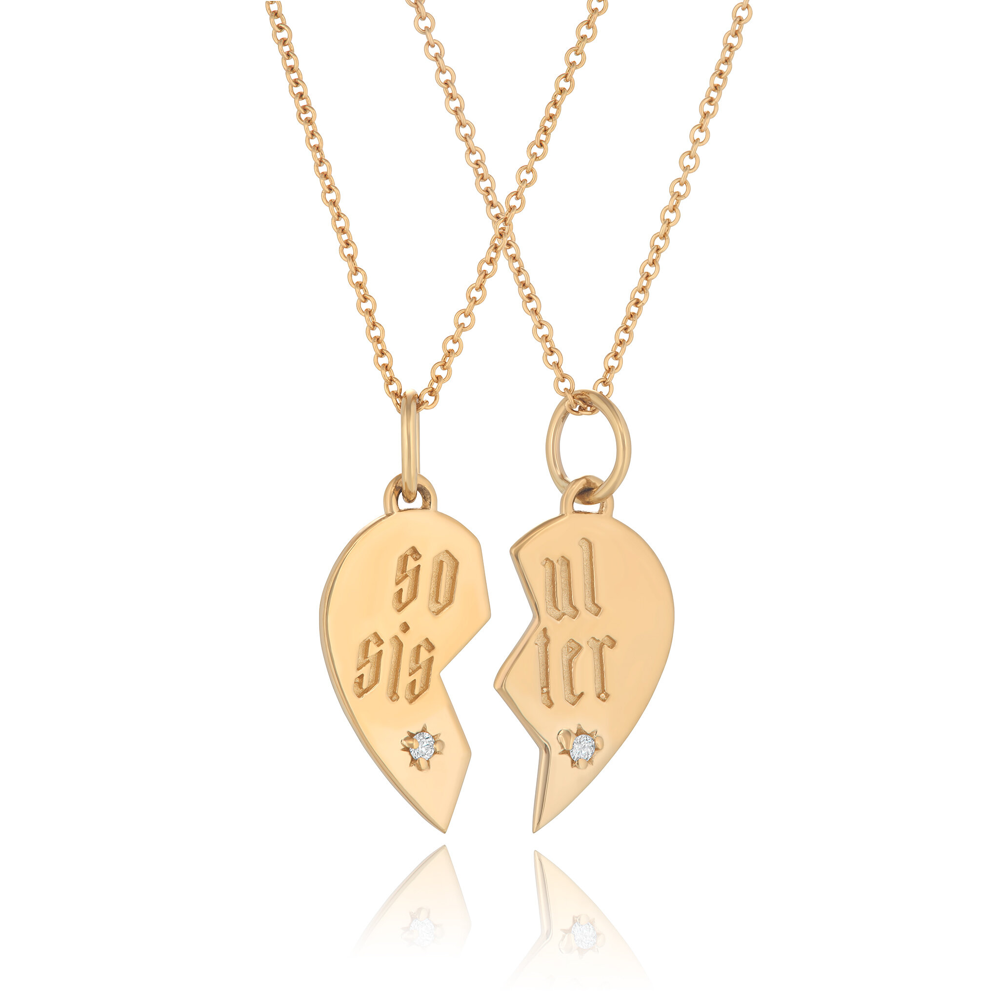 Gold Charm Holders — Sisterfriend Jewelry