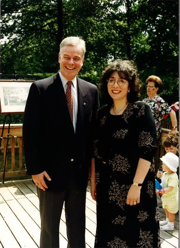 Former Bergen County Executive, William “Pat” Schuber with Gail Tamirian-Mandeli