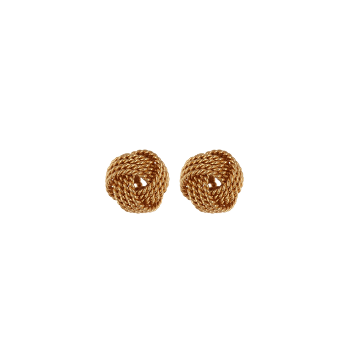 Textured Knot Stud Earrings — LVN HAMILTON
