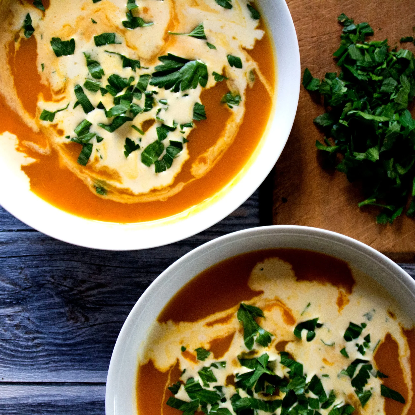 Roast Garlic and Pumpkin Soup