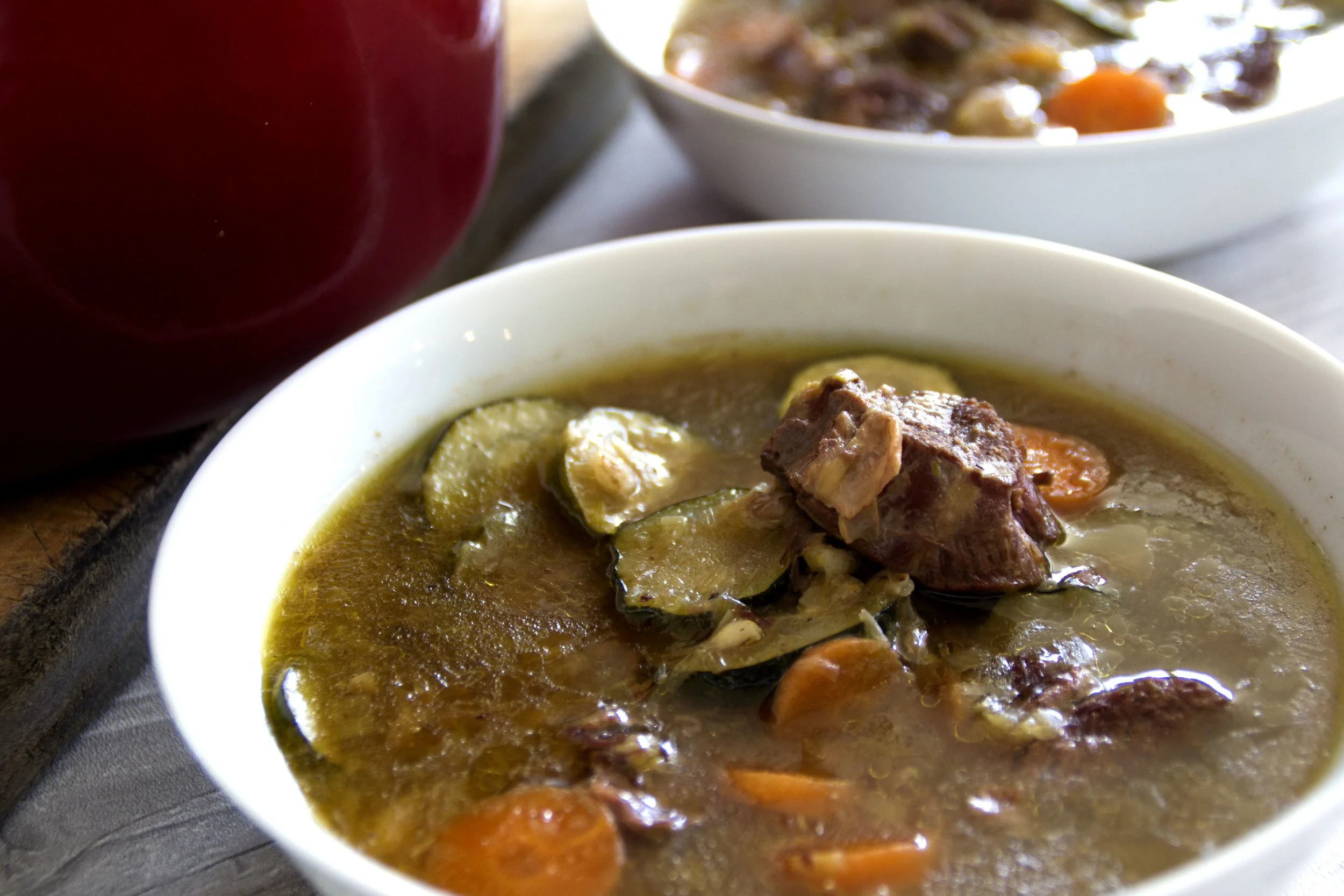 Beef Shin and Vegetable Soup