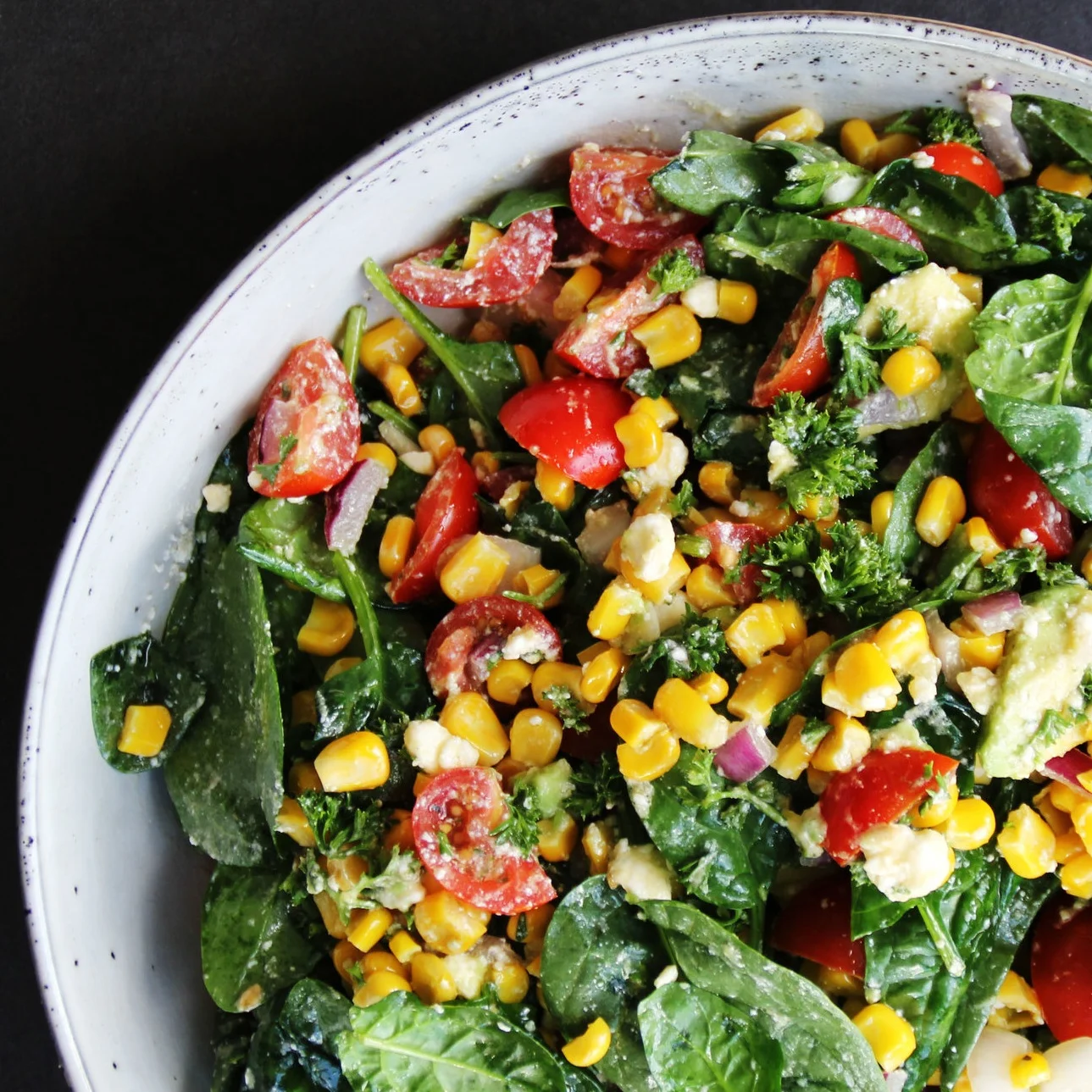Tomato, Avocado and Corn Salad