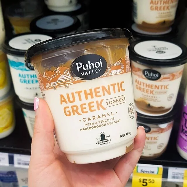 If you know, you know 🤤
Me and Adam are having a cute date night in (cause where else could we go) so picked up a tub of my favourite @puhoivalley Authentic Greek Yoghurt with Caramel. I honestly think this bad boy beats 9/10 ice creams out there and pairs so well with salty popcorn sprinkled on top (trust me). Since its yoghurt I also don't feel *as* bad treating myself to some for dessert. Now all that's left to decide us what movie to watch with it...