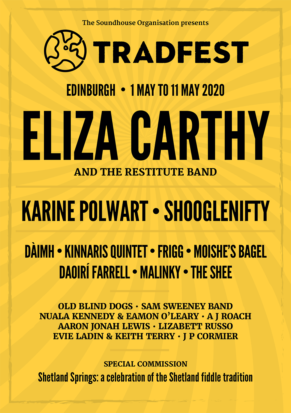 Edinburgh Tradfest 2020: main line up announced