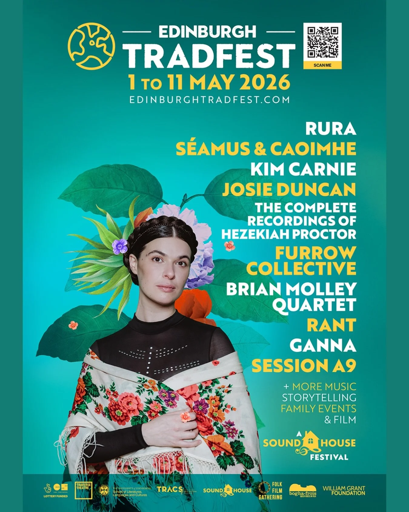 Finally 🎉  our eighth Edinburgh Tradfest is on its way!

Inspiring our bright colour scheme this year is GANNA (pictured above), a very special Ukrainian artist who&rsquo;ll be gracing the Traverse stage on Saturday 9 May. 

But way before that, let