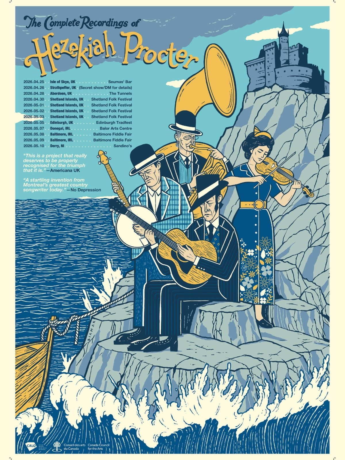 A live medicine show, Vaudeville theatre, Old-time country music from the very beginning - what more could you want?!

The Complete Recordings of Hezekiah Procter brings together Montreal songwriter Li&rsquo;l Andy and folk festival favourites Sheesh