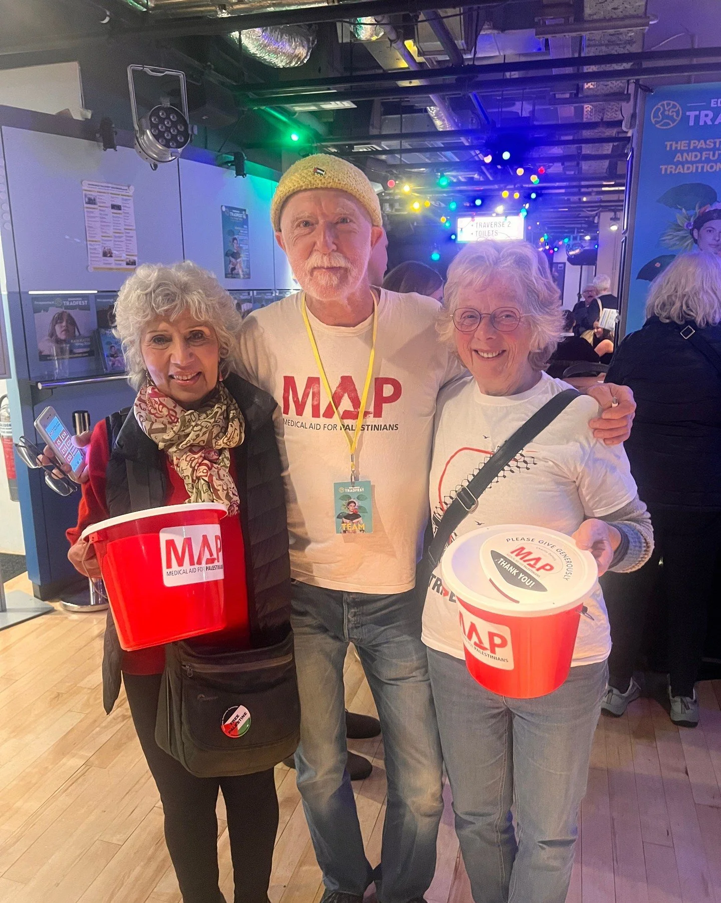 Day 5 of Tradfest already?! Just a wee reminder that Douglas from Soundhouse, along with some wonderful volunteers, will have collection buckets after each concert raising money for Medical Aid Palestine.

If you have any spare notes or coins, the do