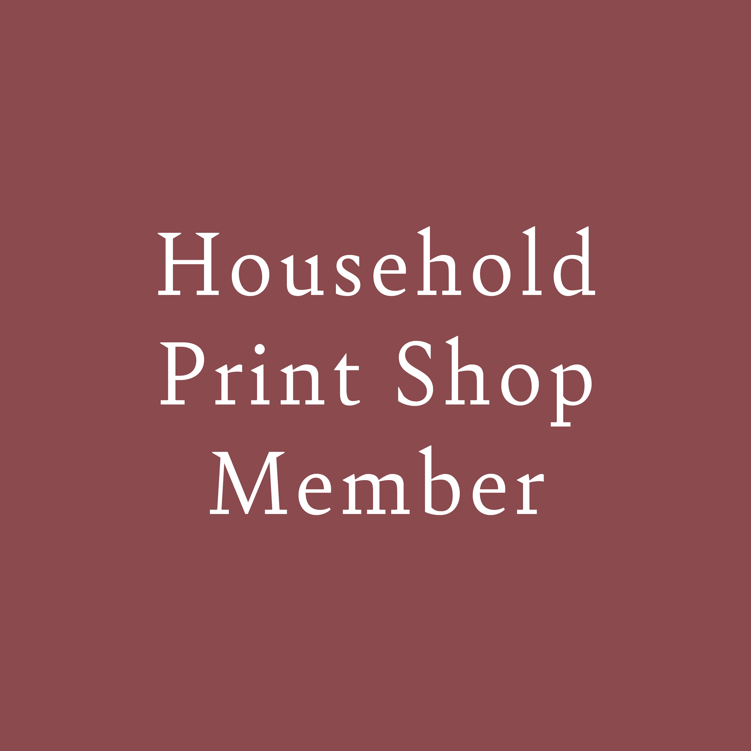 Household Membership