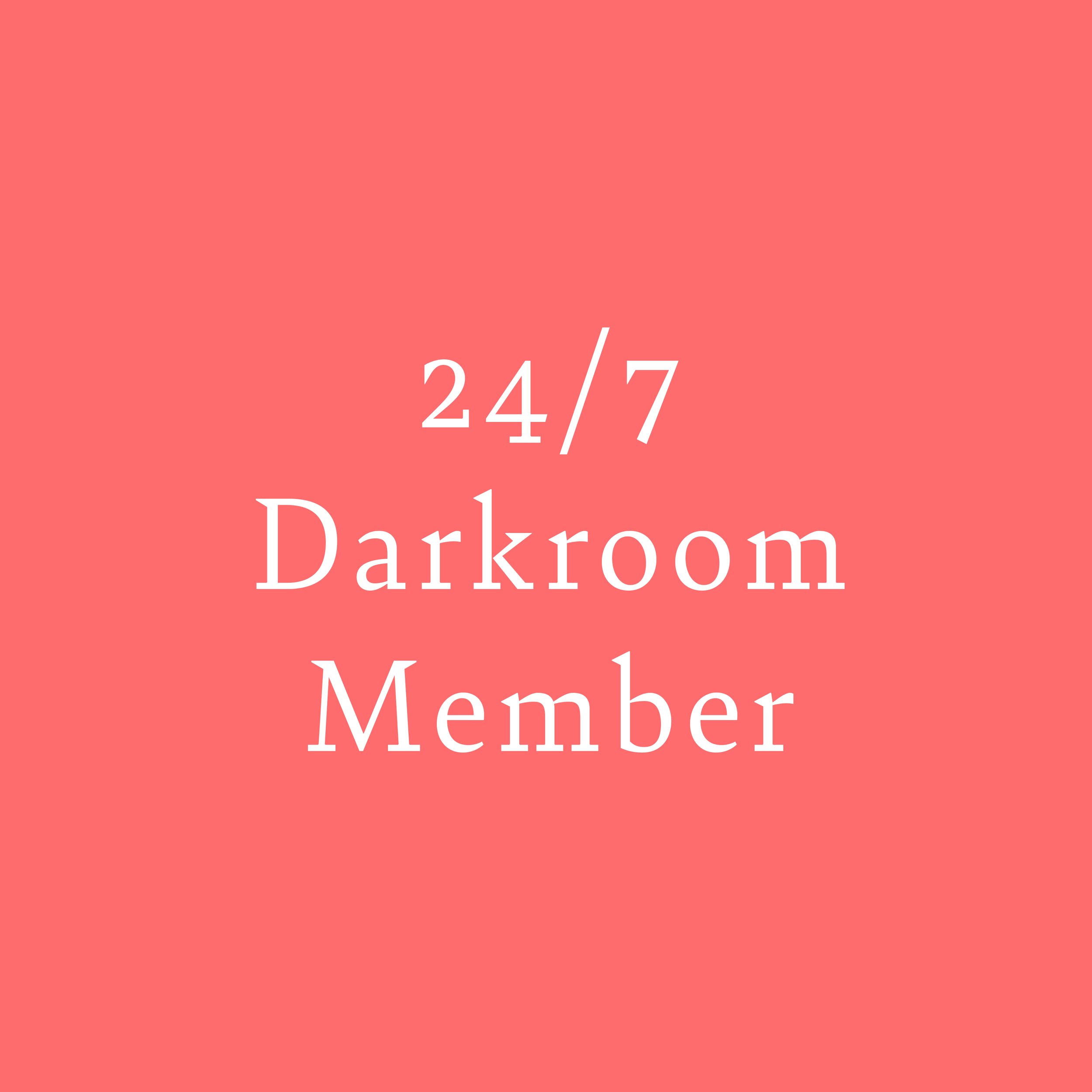 24/7 Darkroom Membership
