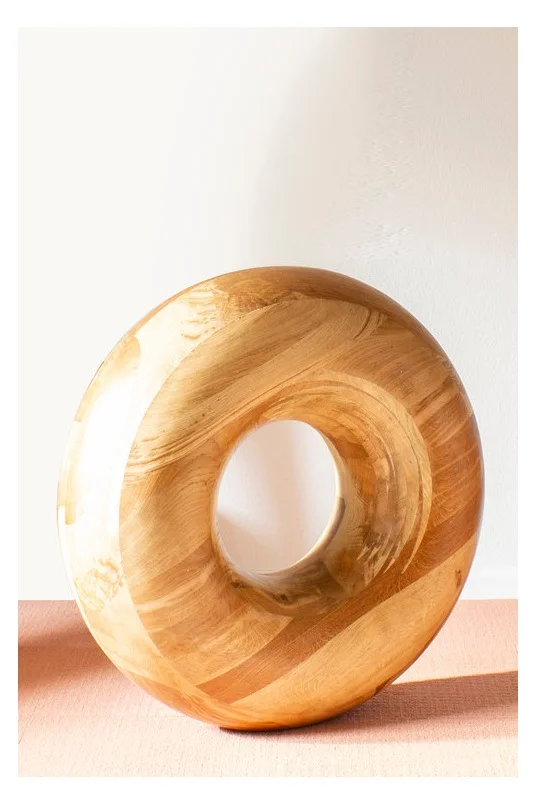 image: soft-geometry, Doughnut , Solid Oak in Caramel. Image credit: Palaash Chaudhary
