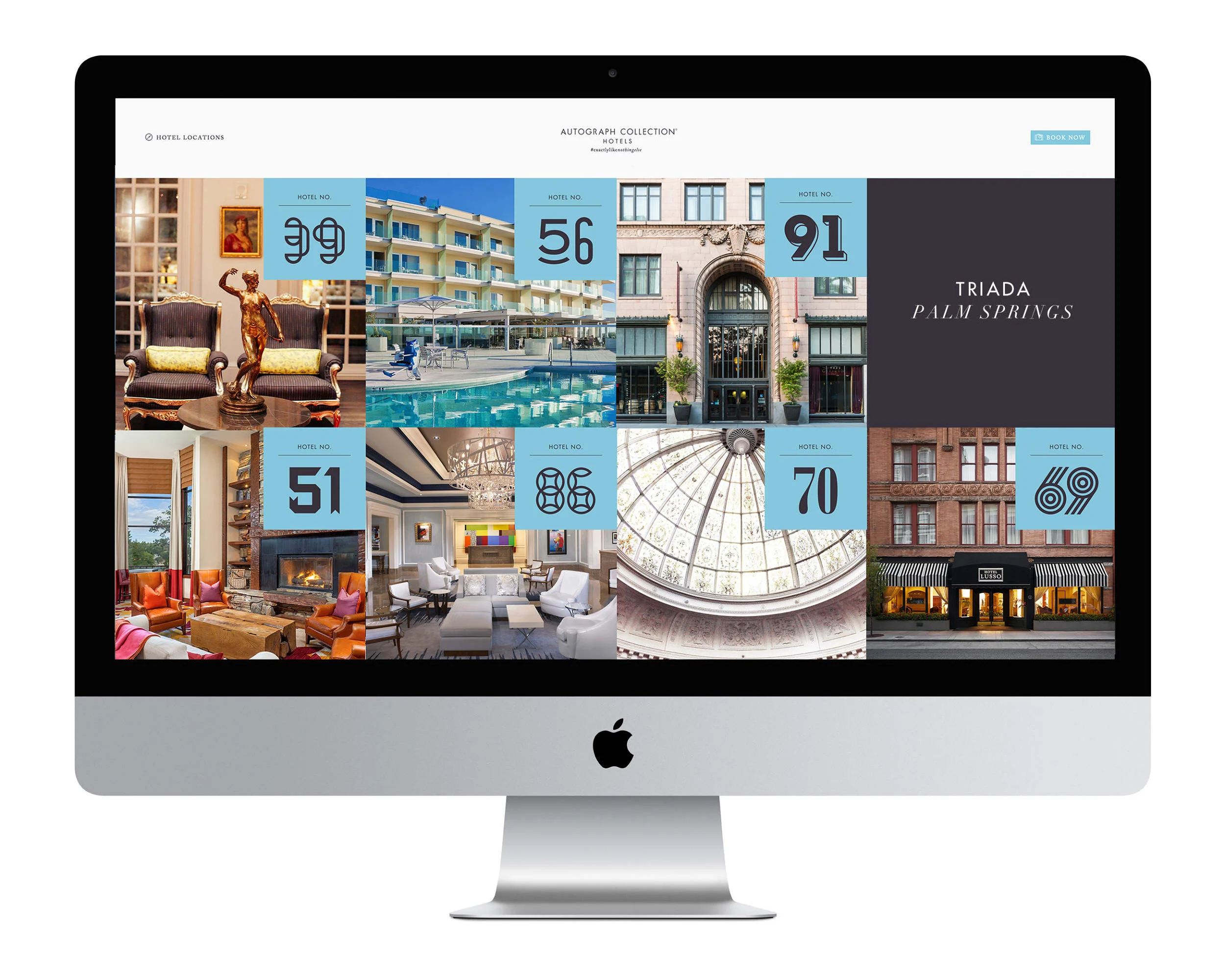 The design of each number inspired by details from the location itself, ranging from architectural details in Barcelona to typographic references in Portland. The system is designed to work harmoniously together as a family, while letting each individual brand continue to shine.