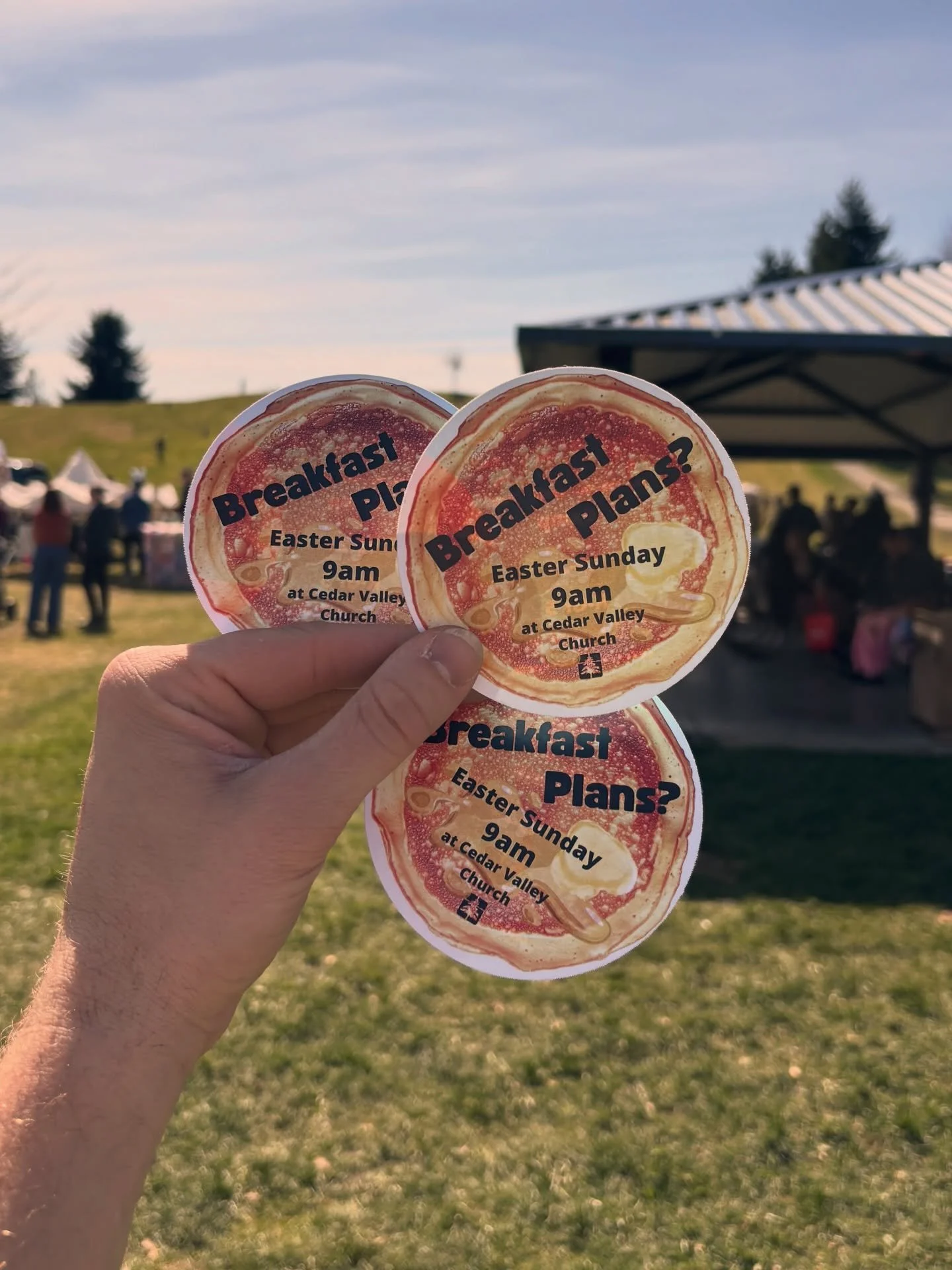 Keep celebrating this Easter weekend with a pancake breakfast tomorrow morning at 9am!

Worship service at 10 😃🎉🙌