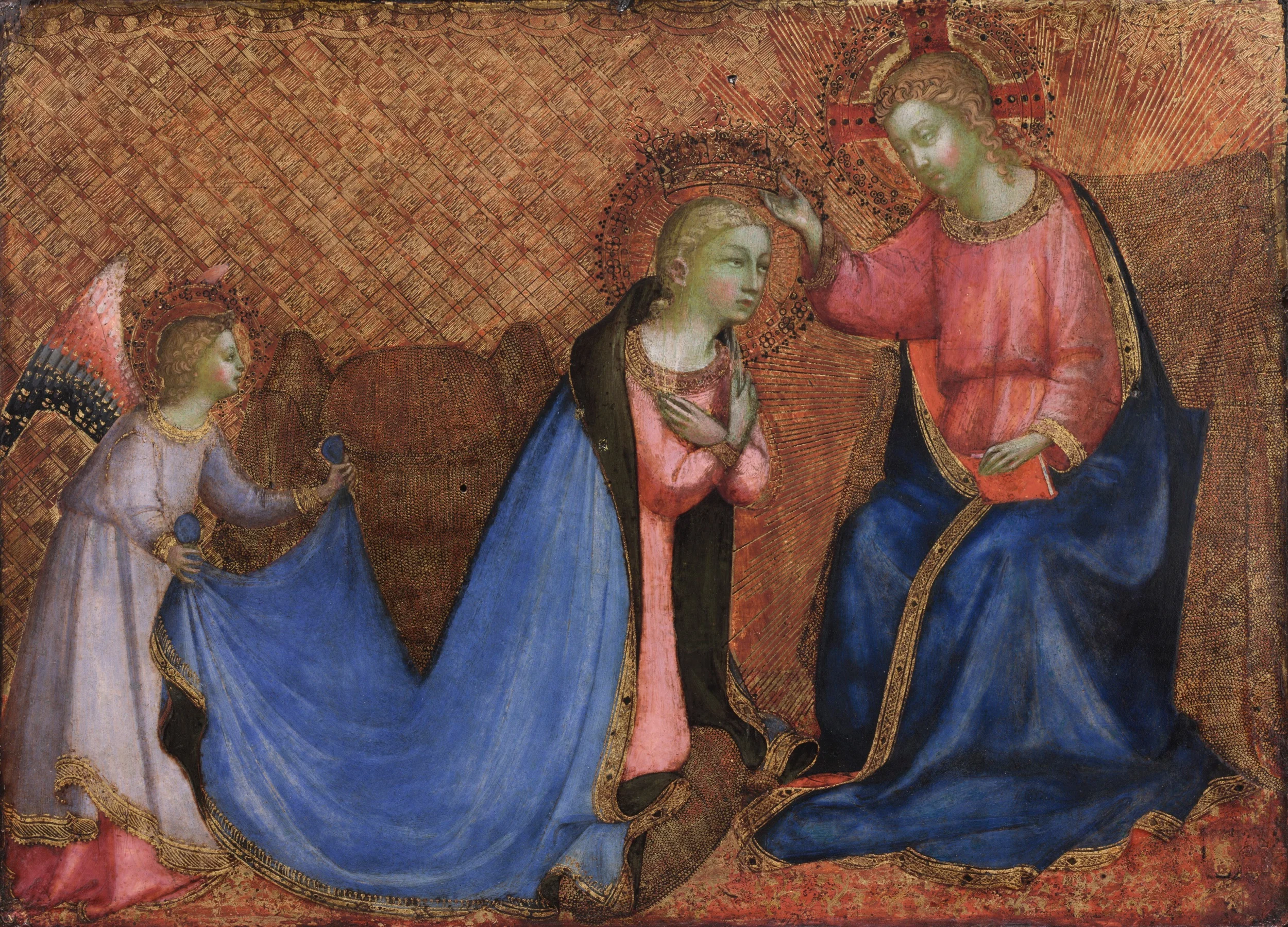 Coronation of the Virgin by Fra Angelico. Date: 1420. This work of art is in the public domain.
