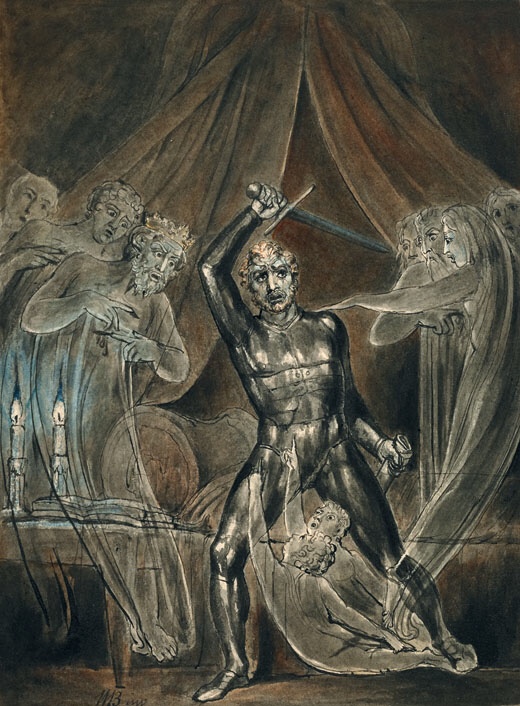 Richard III and the Ghosts by William Blake. Circa: 1806. This work is the public domain.