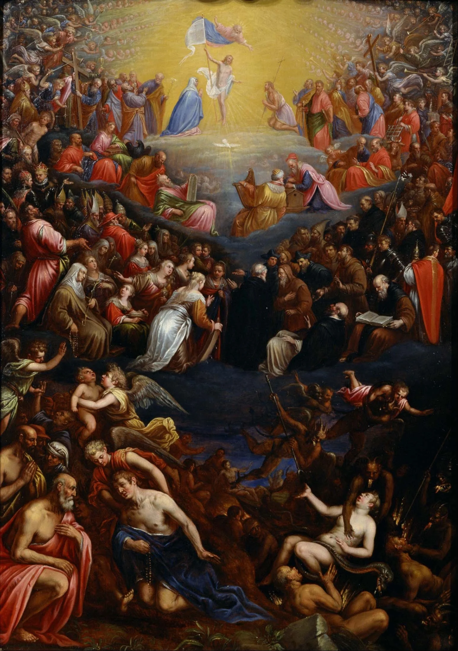 Leandro Bassano - The Last Judgement - Google Art Project. Circa: 1595. This work is in the public domain. {{PD}}