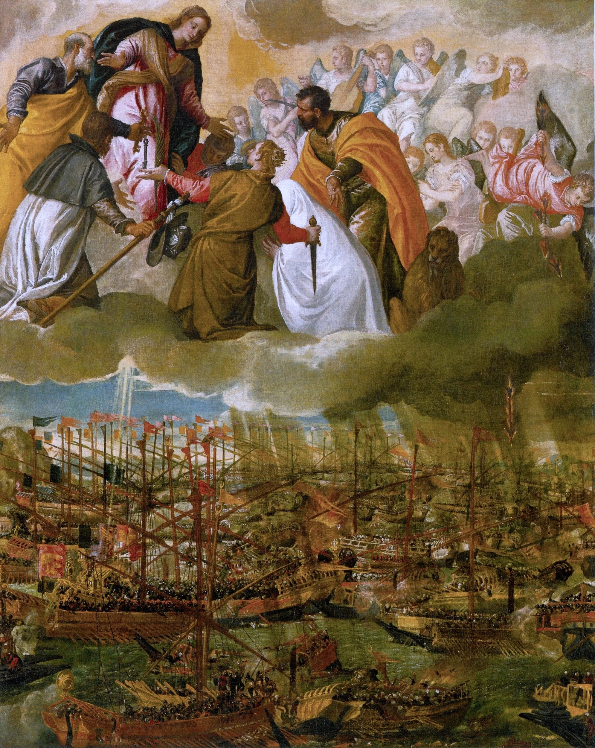 “The Battle of Lepanto" by Paolo Veronese. Date: 1571. This work is in the public domain. {{PD-US}}
