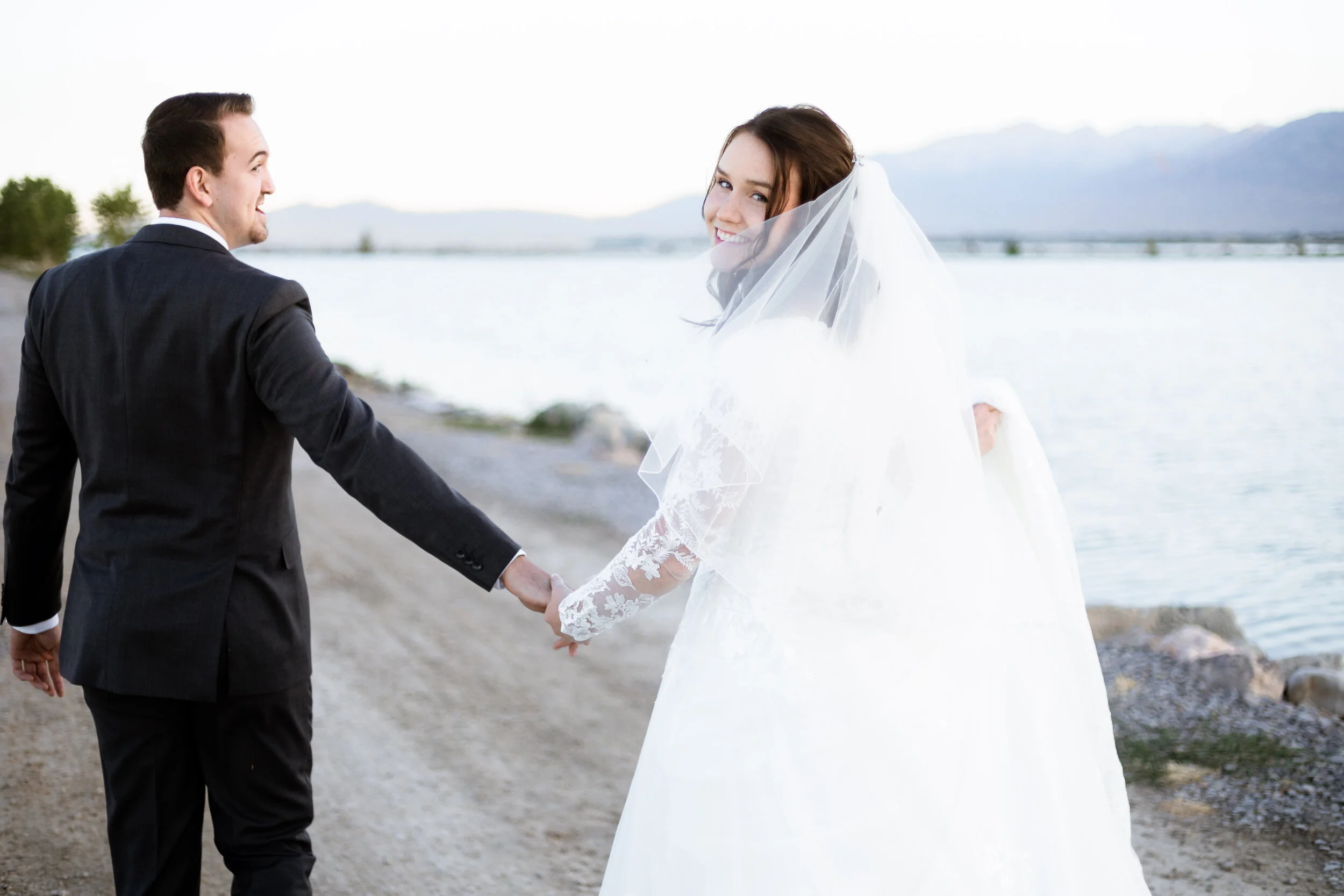First Look and Bridals at Utah Lake State Park, Provo, Utah