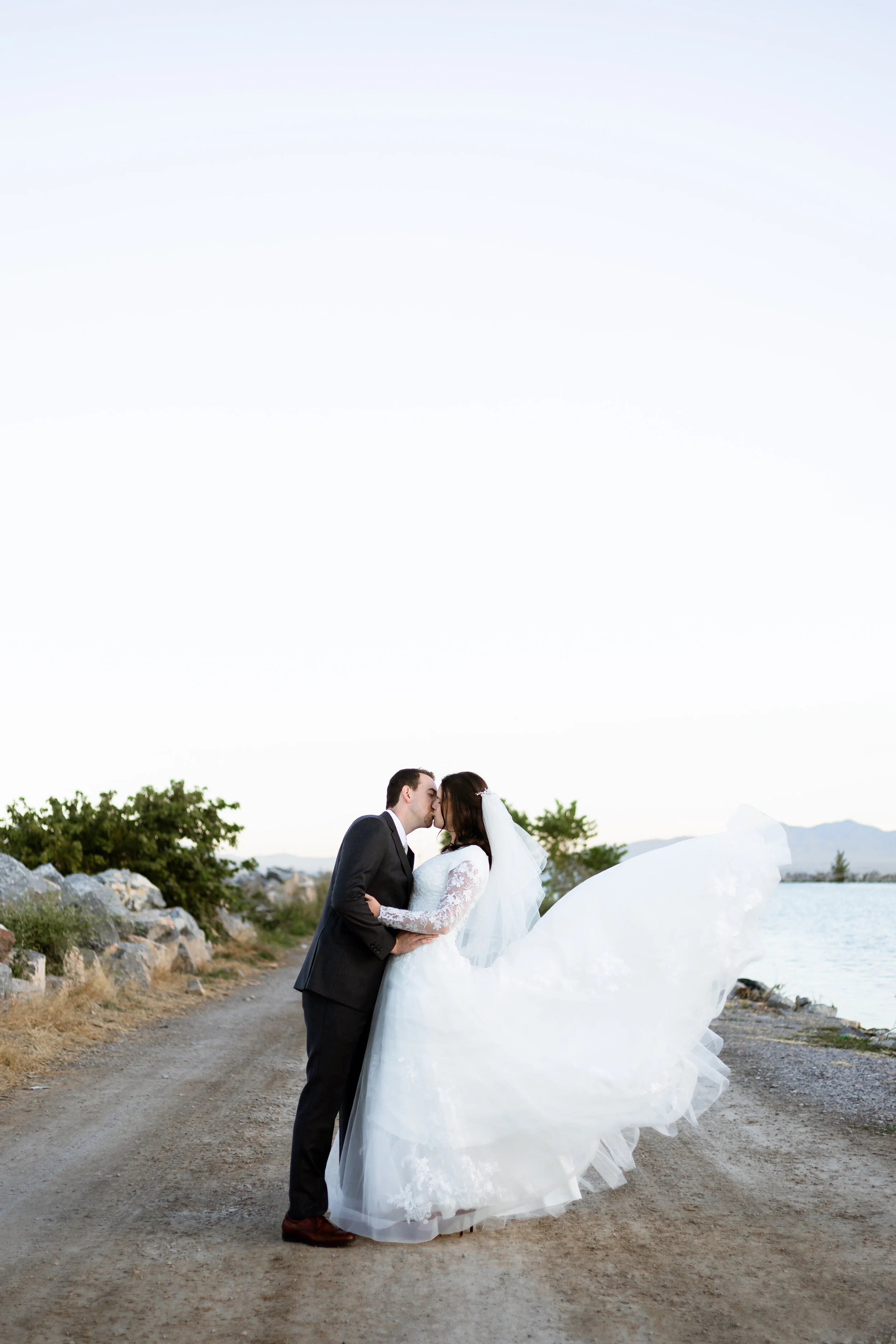 First Look and Bridals at Utah Lake State Park, Provo, Utah