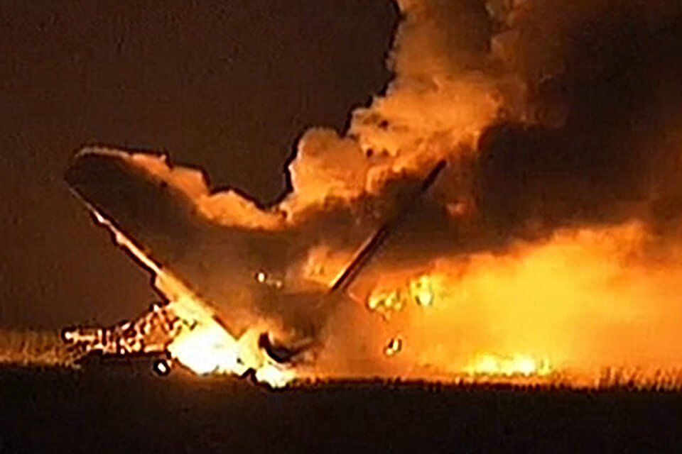 Out of a Burning Plane