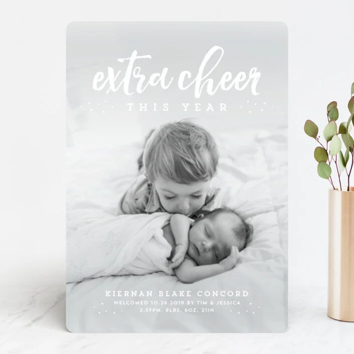 holiday birth announcement