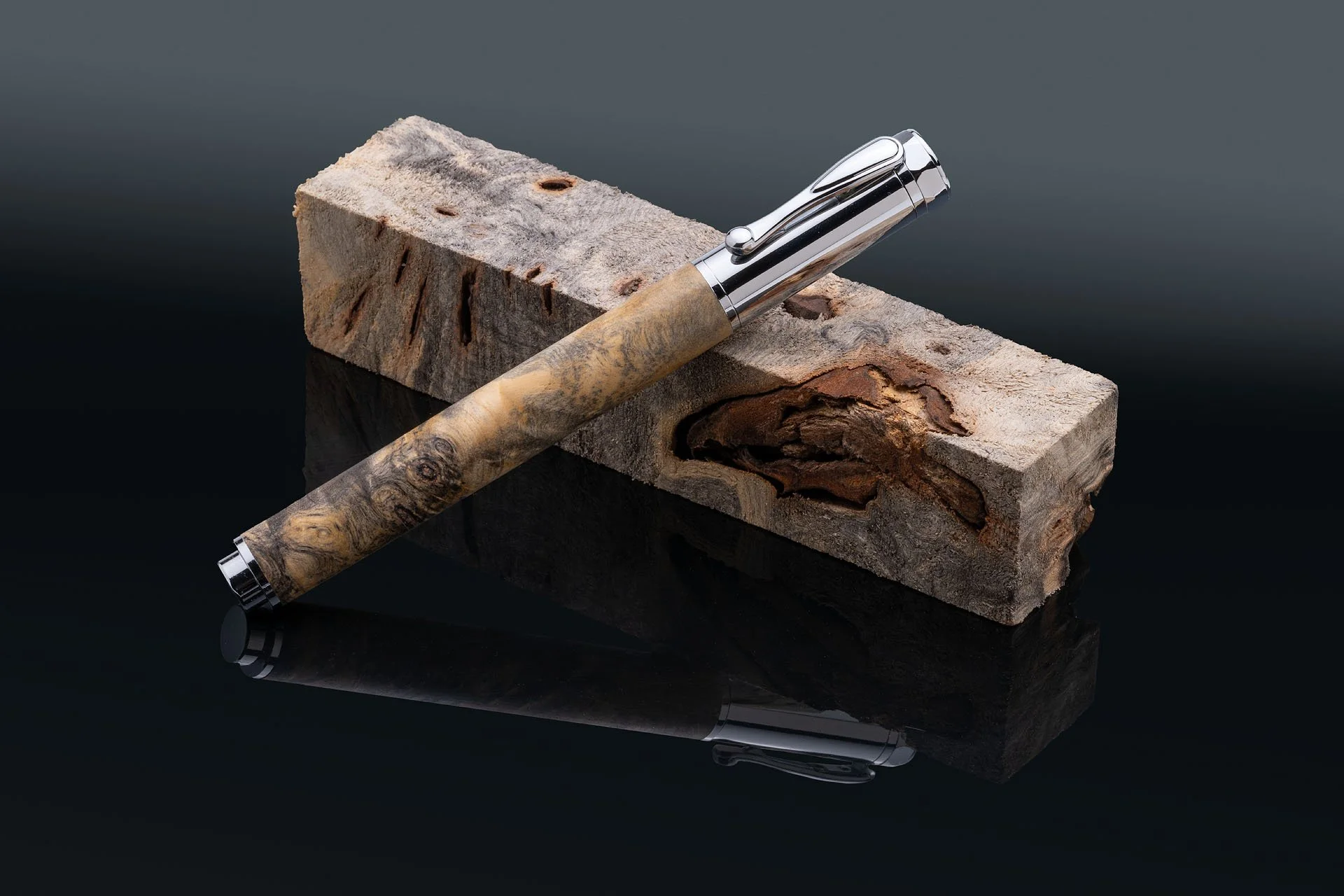 California Buckeye Burl Magnetic Rollerball