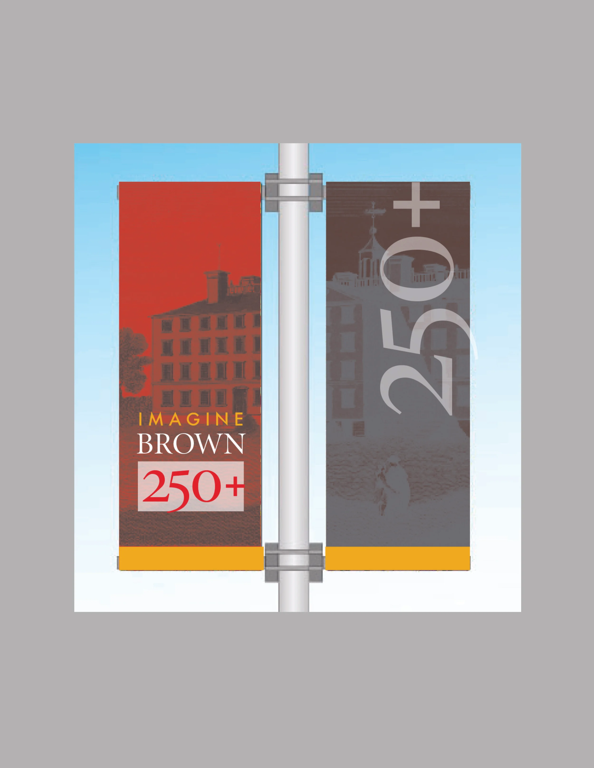 Brown University 250 Year Anniversary Campus Banners