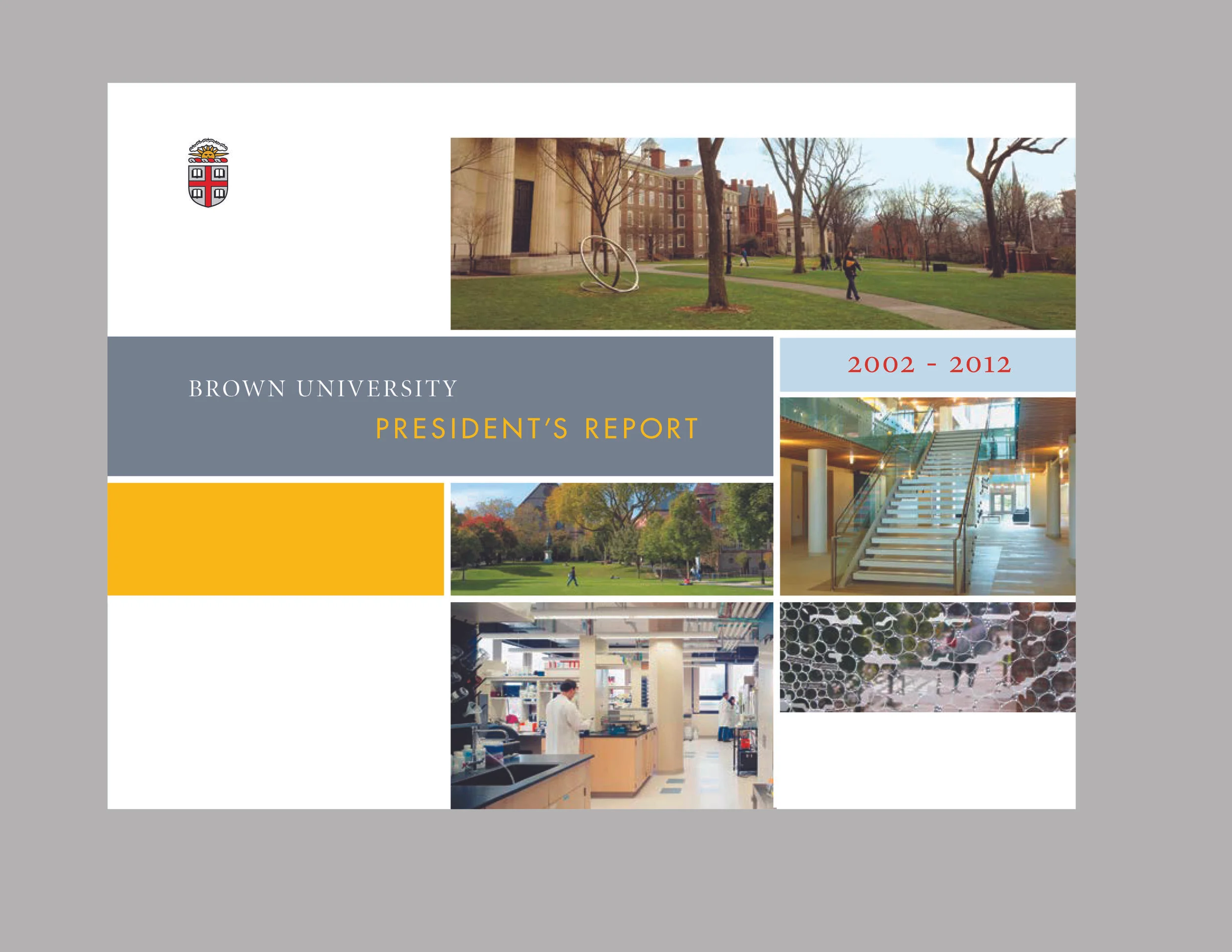 Brown University Annual Report Cover