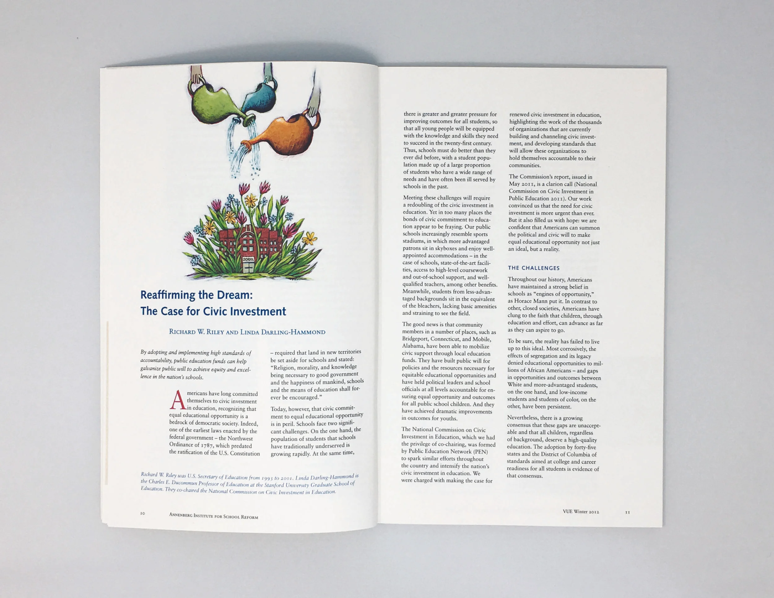 Annenberg Institute Quarterly Publications Inside Spread