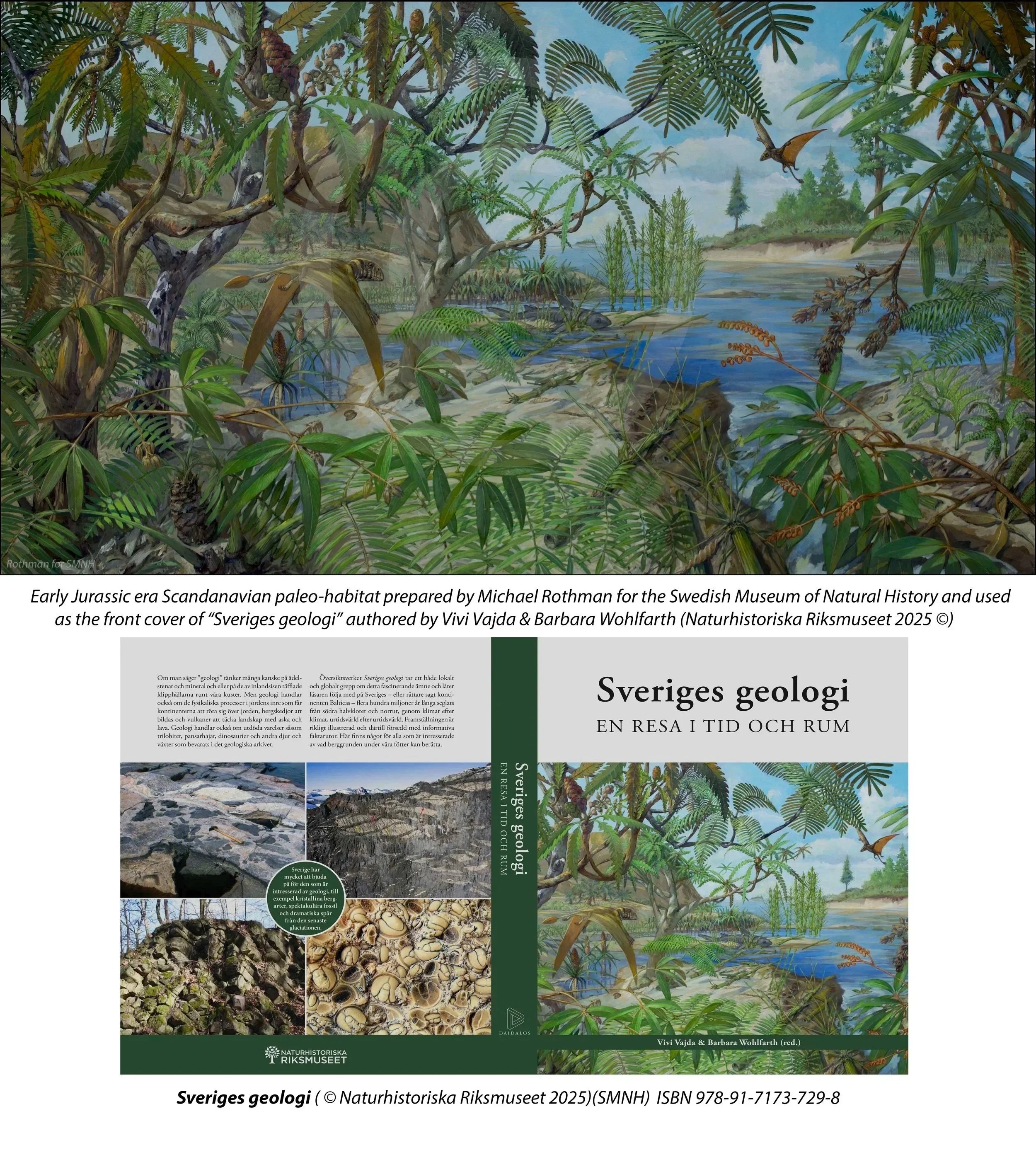 Early Jurassic paleo-habitat reconstruction for the Swedish Museum of Natural History (Naturhistoriska Riksmuseet)