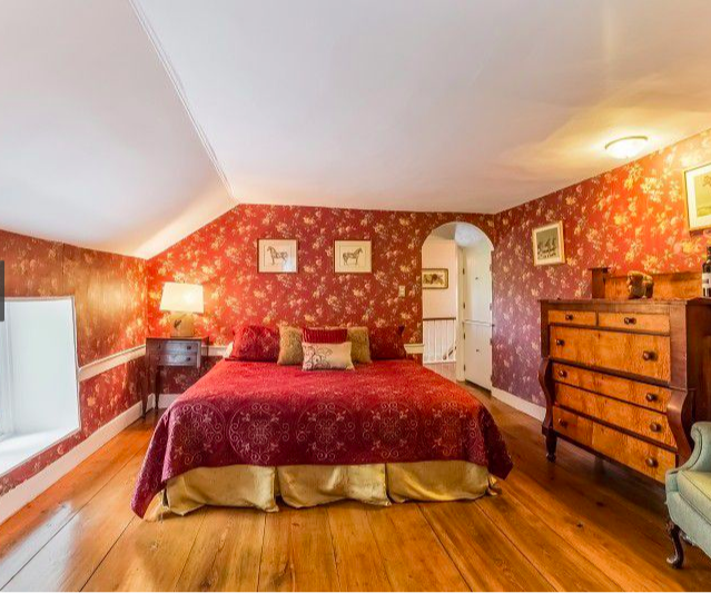 Bedroom of our Red Suite