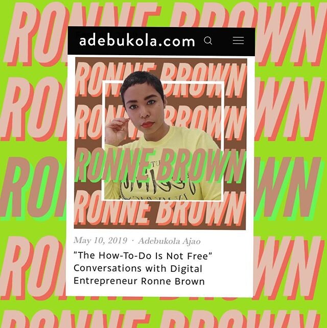 @ronnebrown taught us this very important lesson last year......
⠀
THE WHAT-TO-DO is free, the HOW-TO-DO is not free. Shoutout to everyone investing in their dreams and putting in the work for their goals. Y&rsquo;all are winning and it shows.
⠀
Read