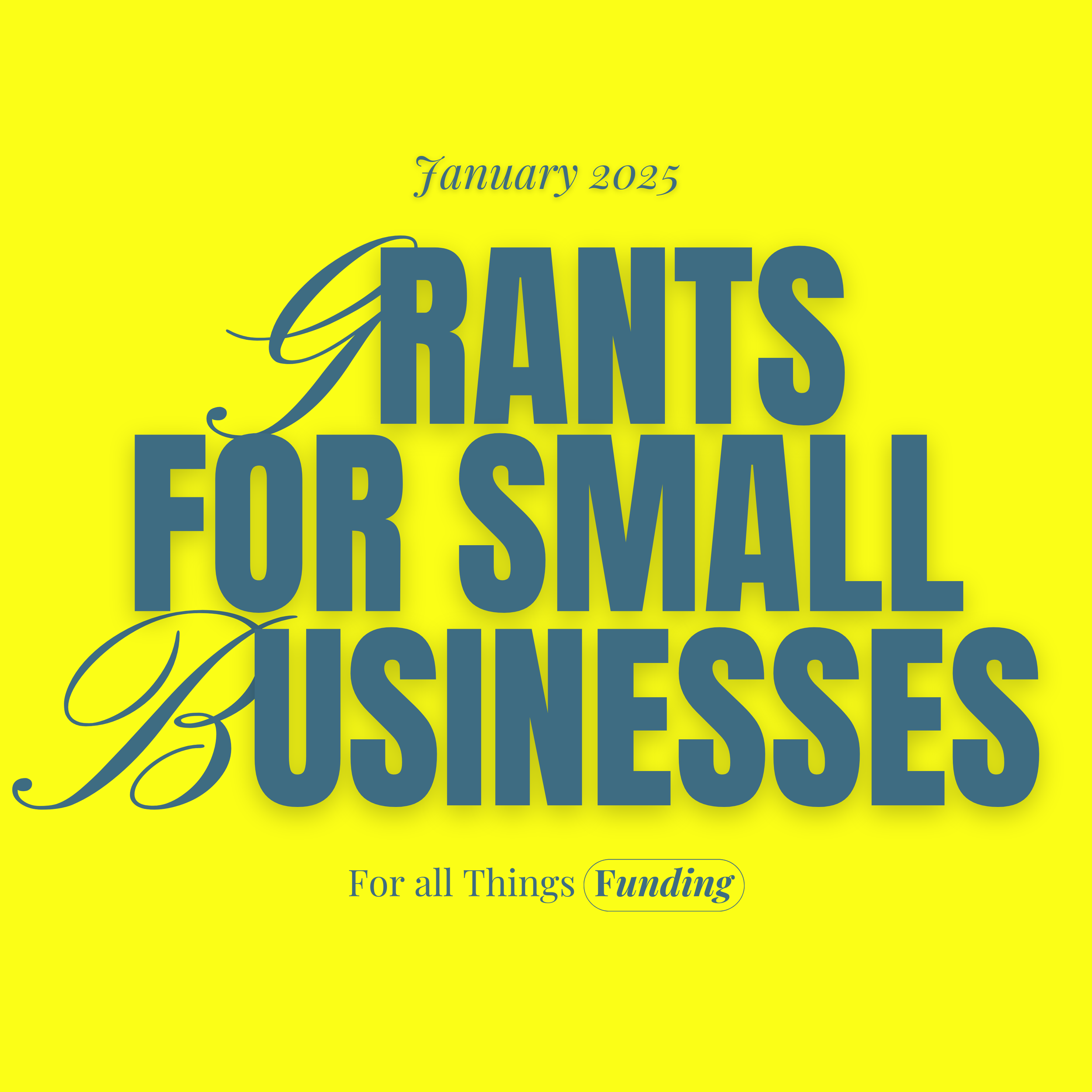 January 2025 Small Business Grants 