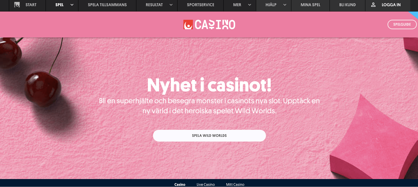 Svenska Spels nya nätcasino
