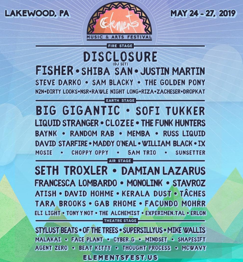 Elements Lakewood Music &amp; Arts Festival - Memorial Day Weekend 2019