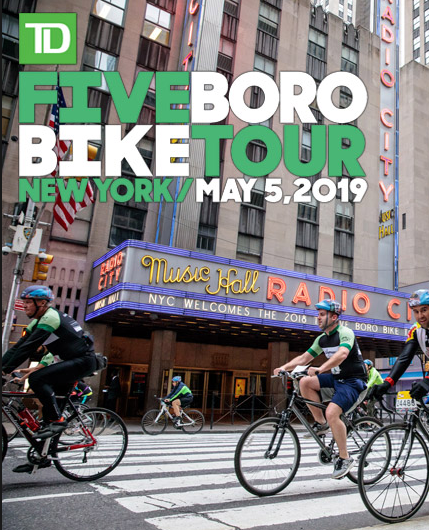 TD 5 Boro Bike Tour - May 5, 2019