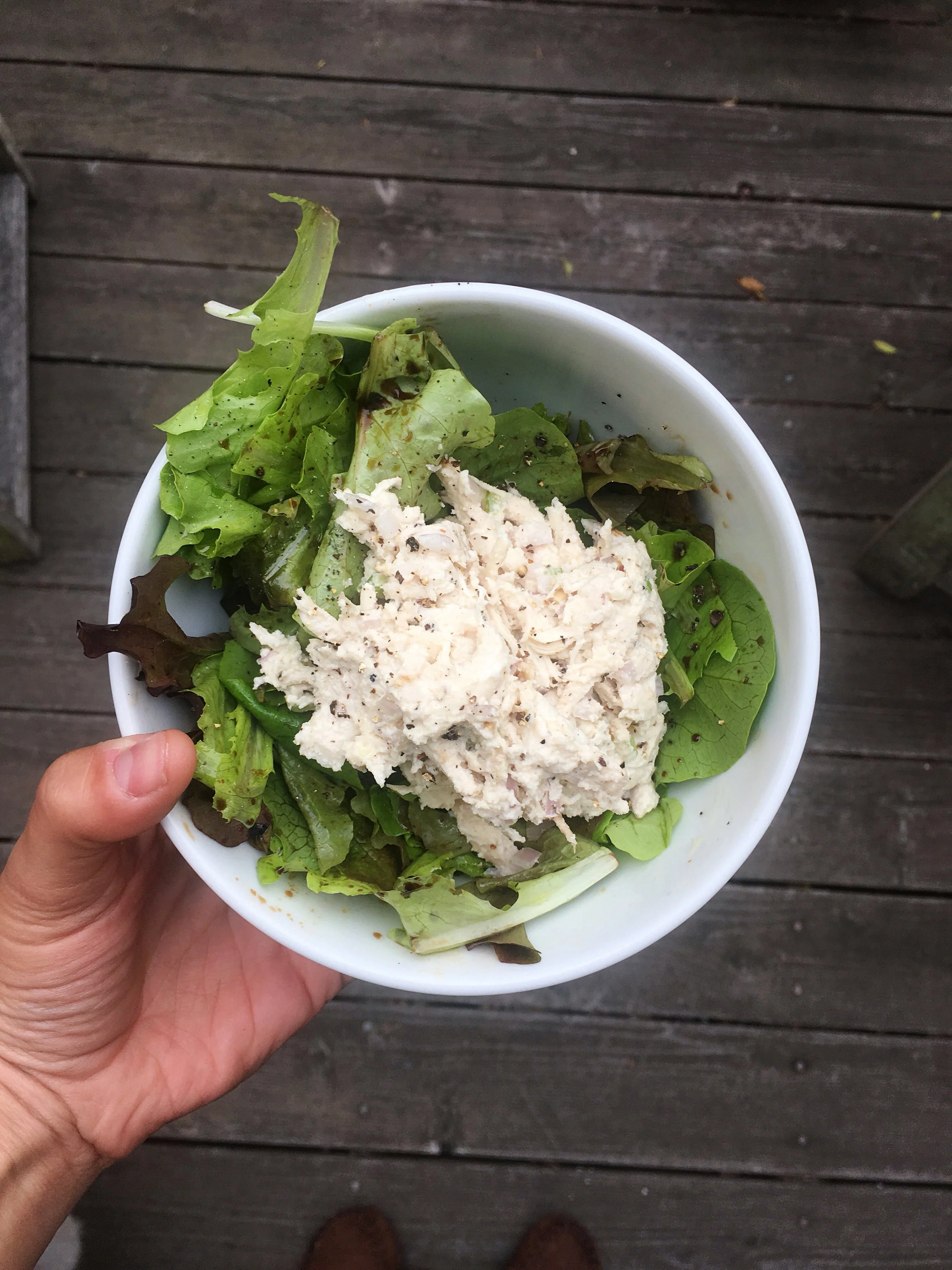 Mayo-less Chicken Salad