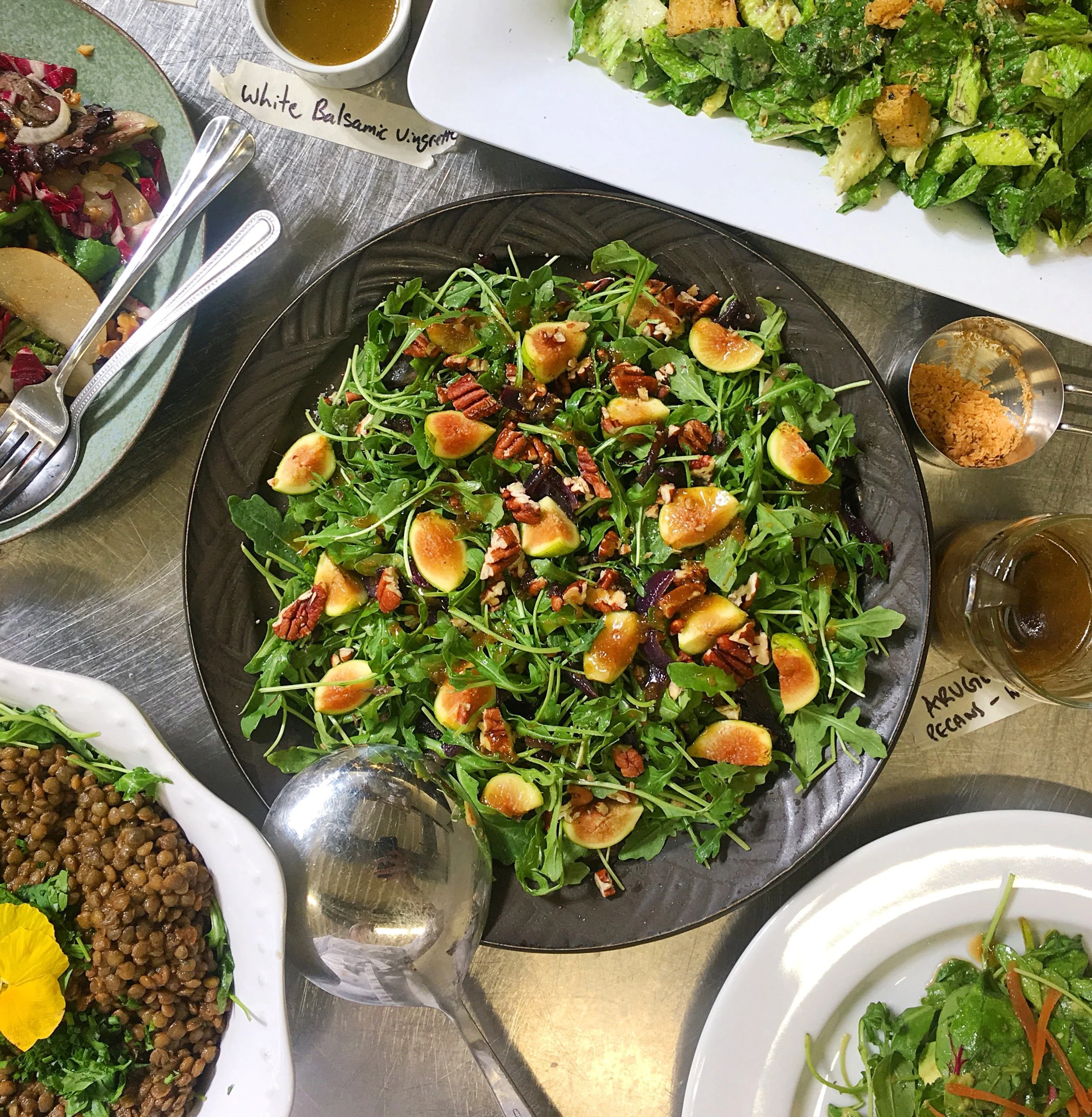 Arugula and Fig Salad in a Balsamic Vinaigrette
