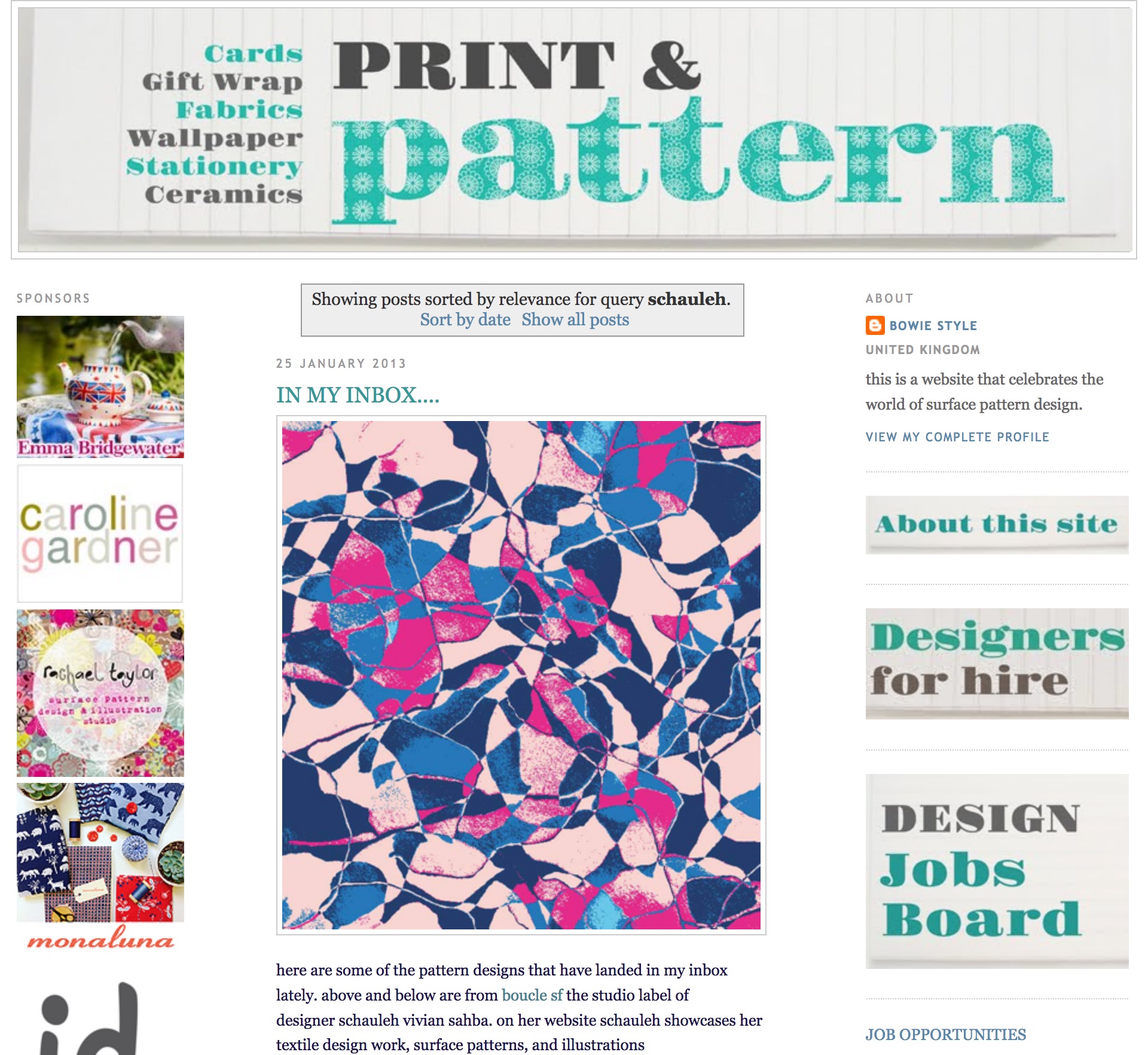 Print &amp; Pattern